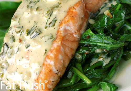 Poached Salmon with Fresh Herbed Mayonnaise