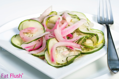 Sweet ‘n Sour Cucumber & Red Onion Salad