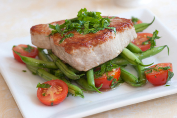 Seared Tuna with Green Bean Salad