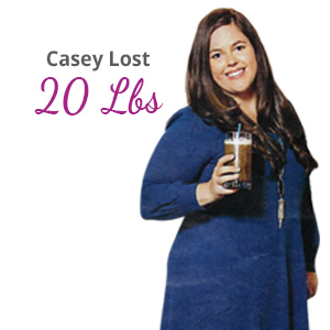 Casey lost 20 lbs