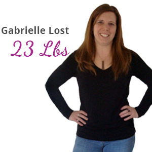 Gabrielle lost 23 lbs