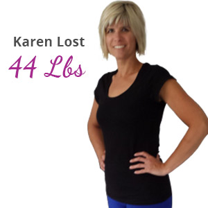 Karen lost 44 lbs