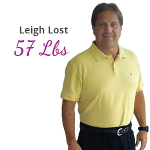 Leigh lost 57 lbs